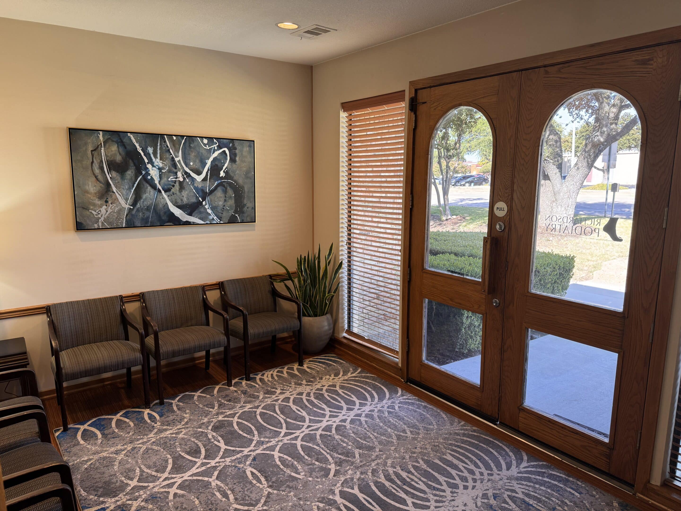 Richardson Podiatry interior waiting room area
