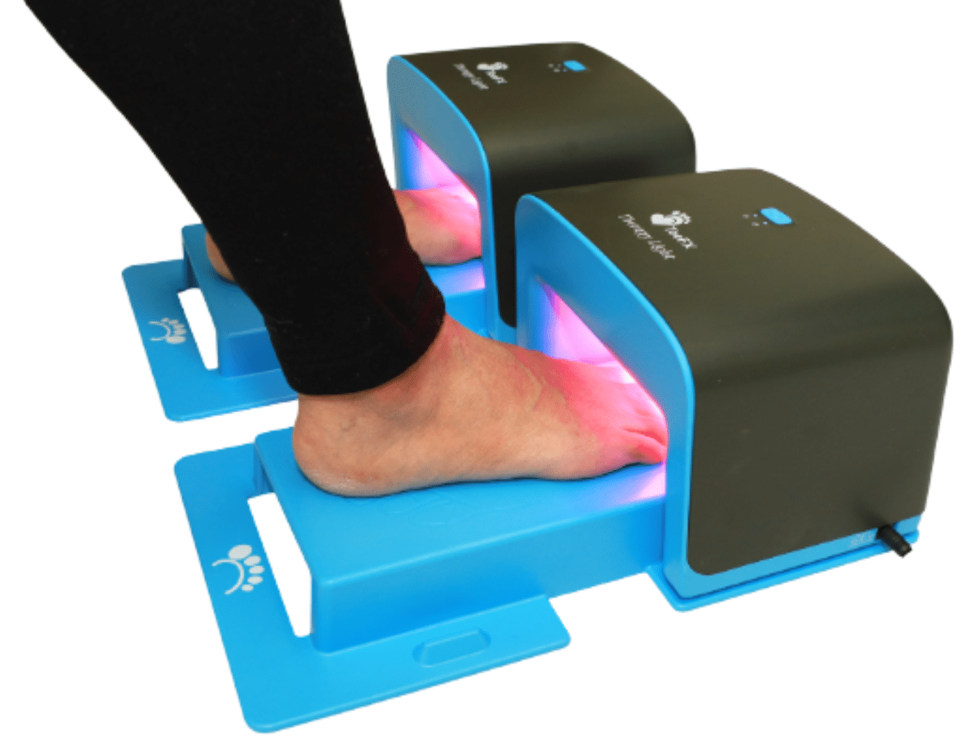 ToeFX light therapy - person getting treatment on their toe